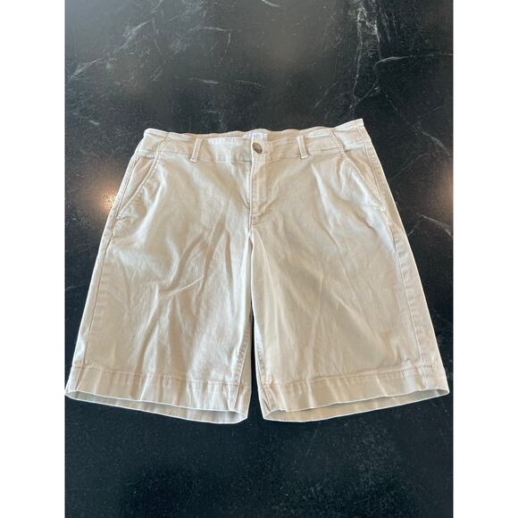 LOFT OUTLET Monroe Bermuda shorts khaki tan 8 - Picture 1 of 8